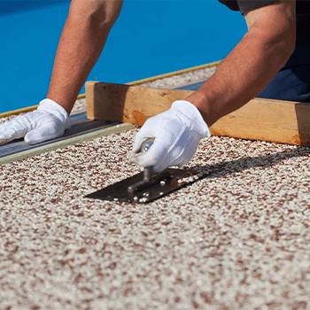 Steinteppichverlegung